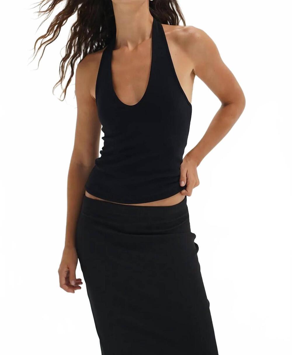 NEW LNA tide halter top in black